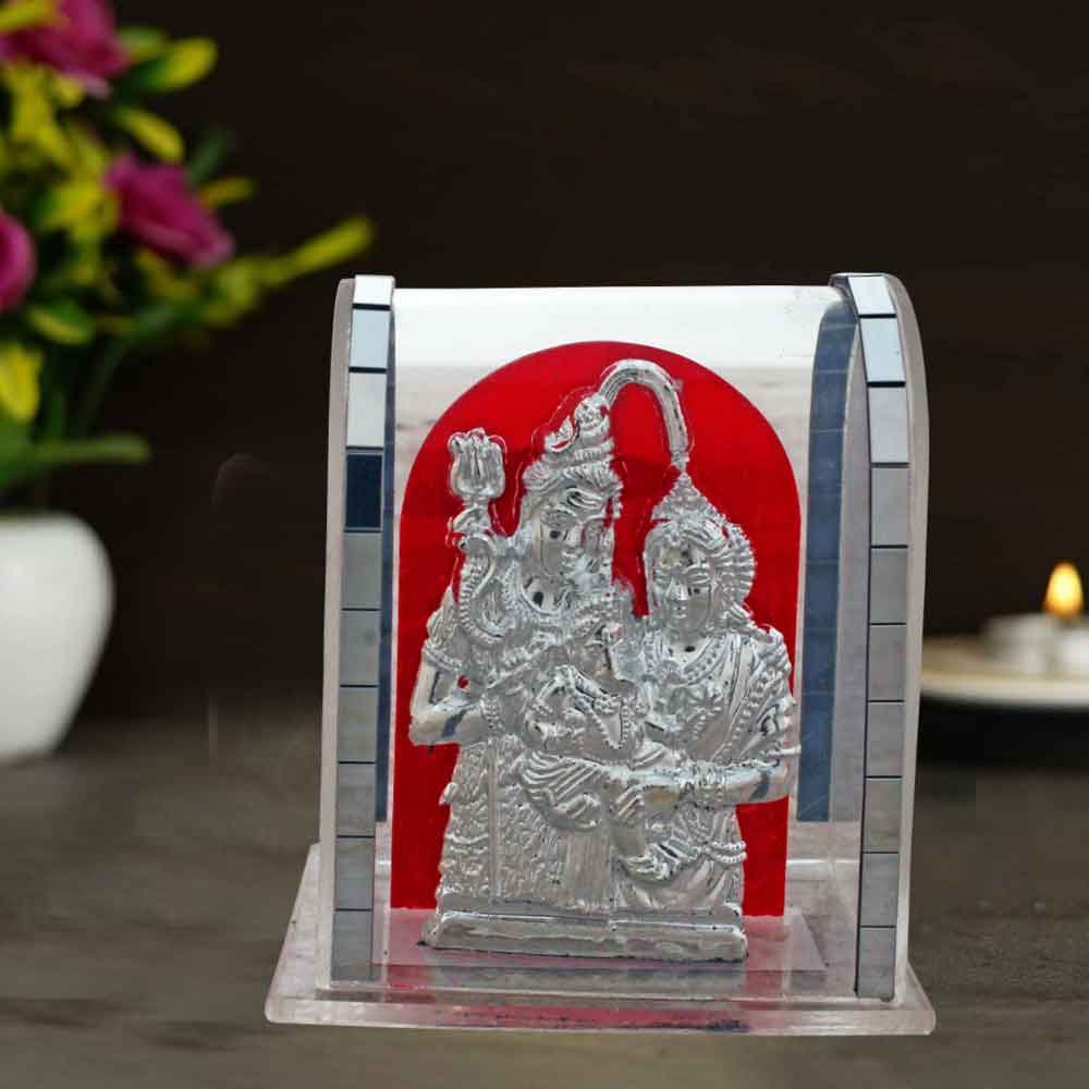 Shiv Parivar Cabinet Statue Showpiece for home decor living room and shivratri gift 6 cm G11GX0634S000XZTP