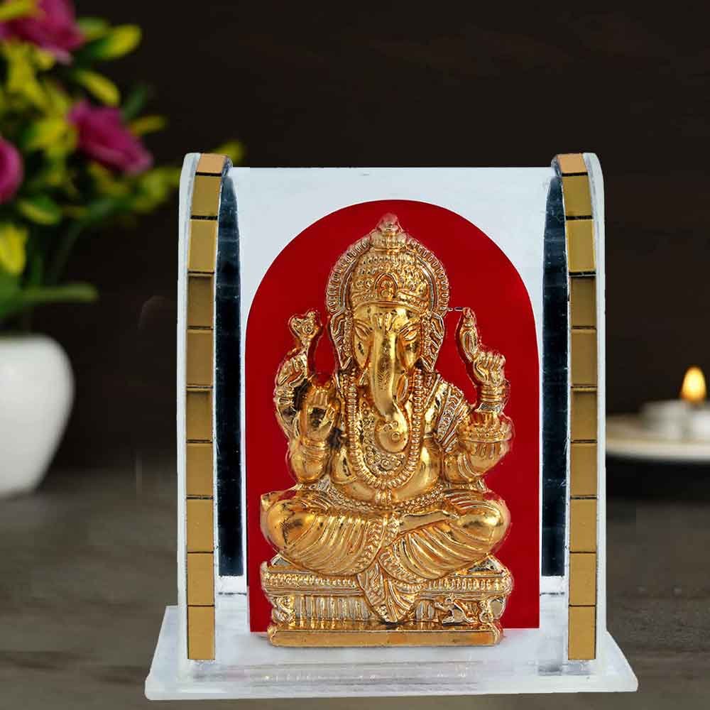 Lord Ganesha Cabinet showpiece for home decor and car dashboard 6 cm G11GX0637G000XZTP