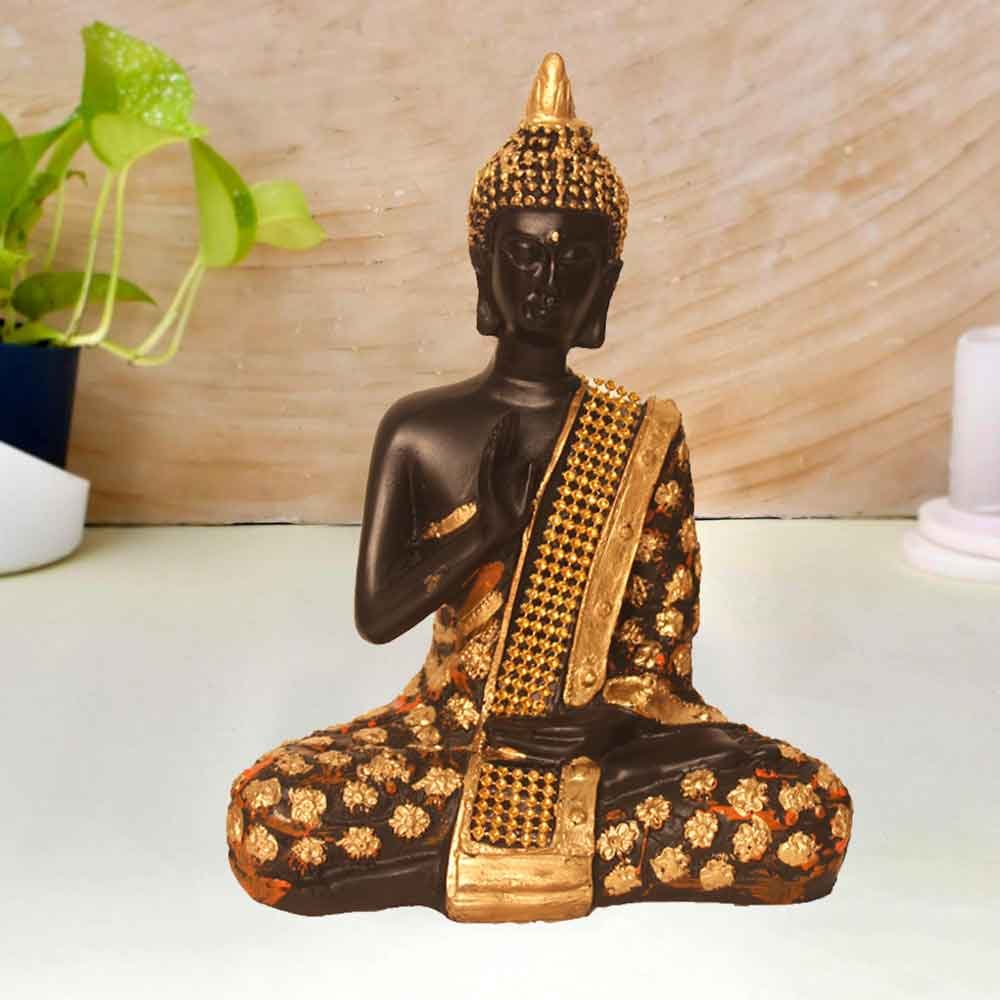 Blessing Buddha Idol for home decoration and gifting 17 cm G12GX0151O
