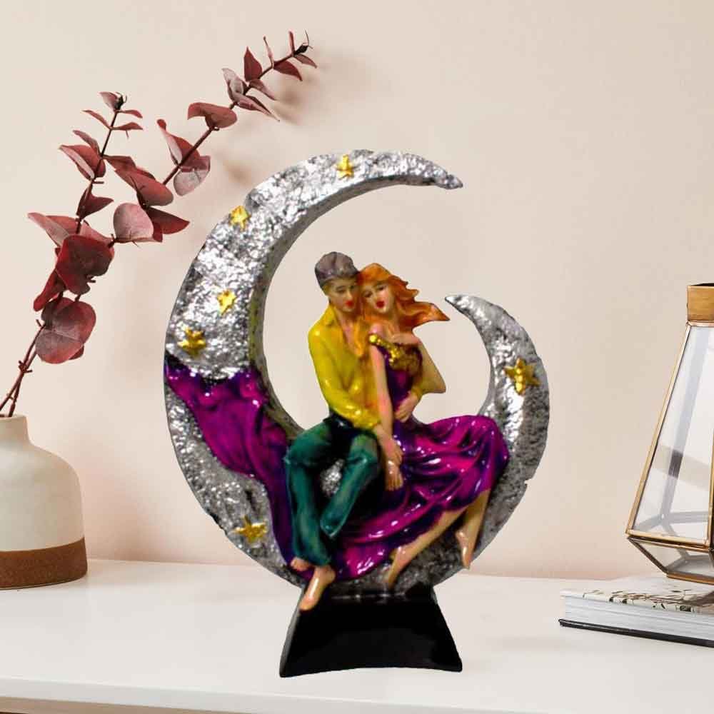 Moon Couple Statue Showpiece for office decoration 37 cm G12GX0162S