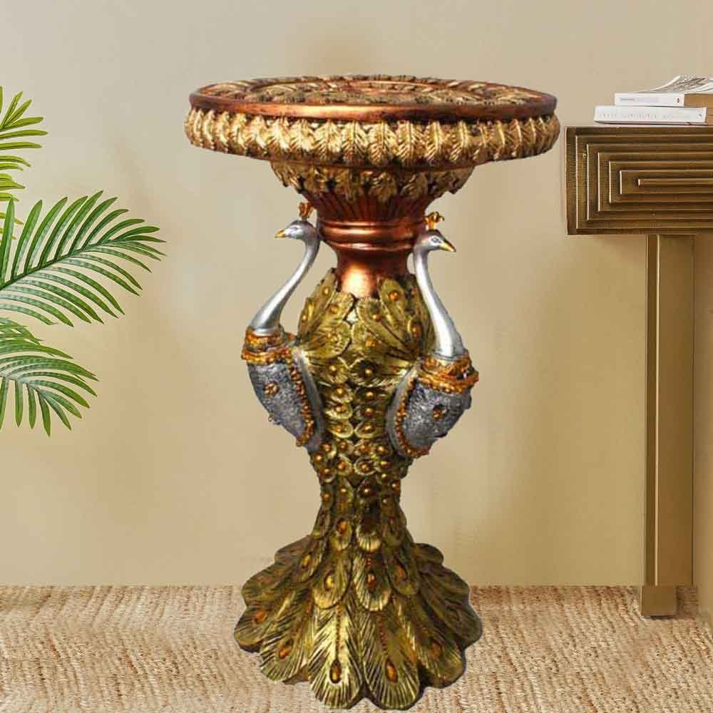Peacock Corner Table for tv unit and decoration 71 cm G12GX0216G