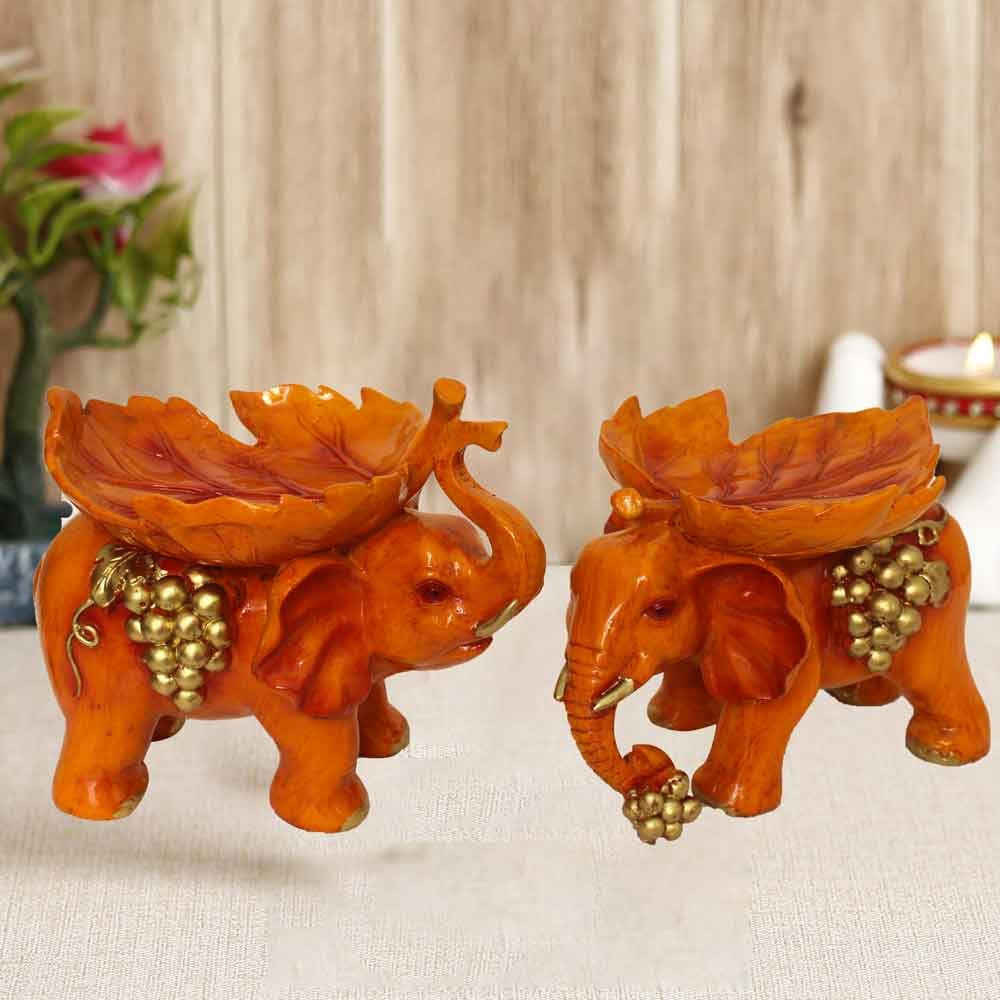 Home Decor Elephant Pair statue for gift 22 cm G12GX0274L