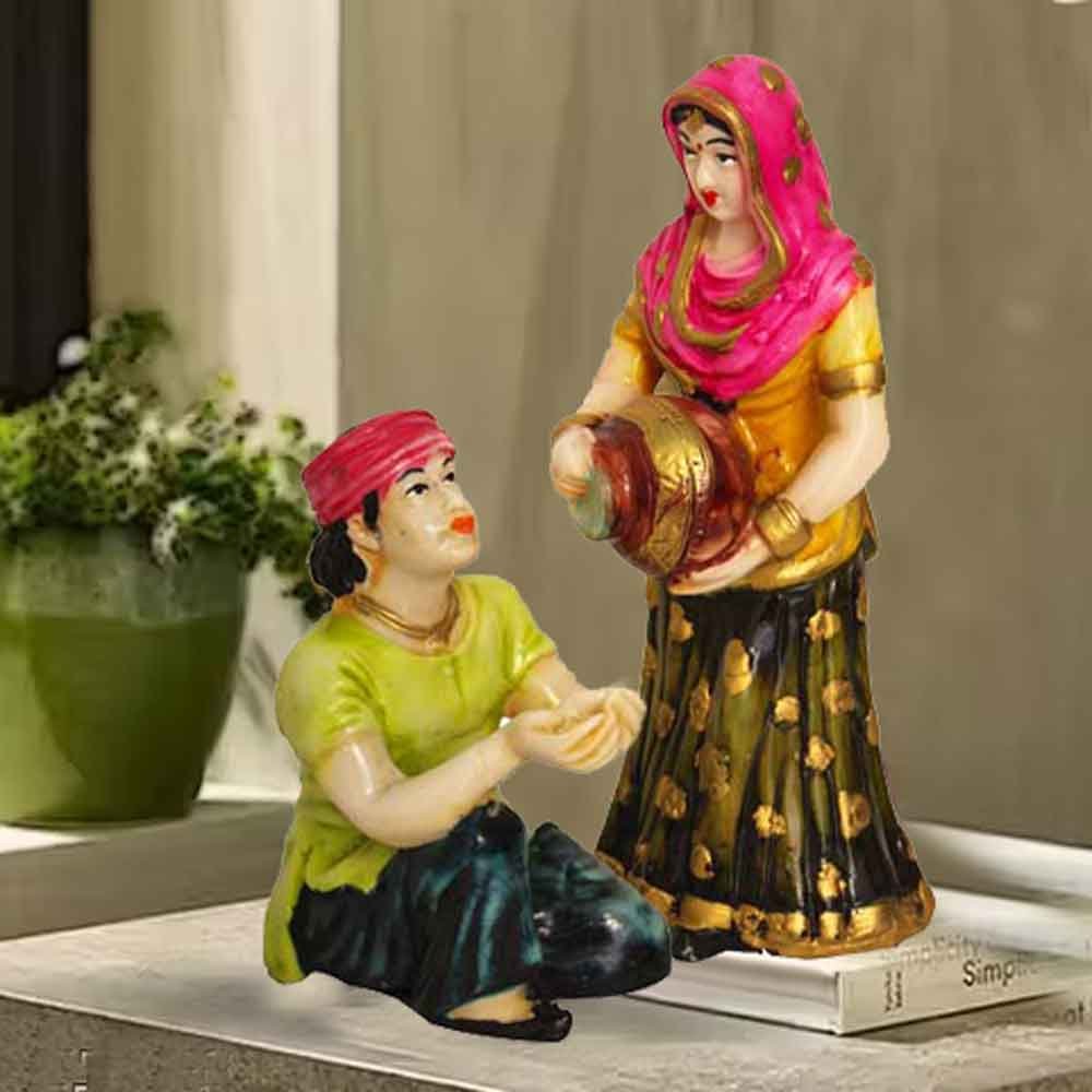 Rajasthani Statue Showpiece for cultural function return gift 23 cm G12GX0284M