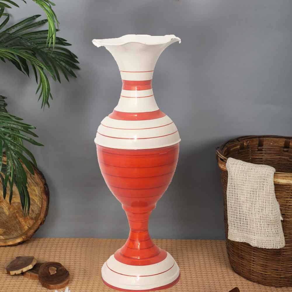 Metallic Flower Vase Showpiece for decoration and gift 33 cm G12GX0296O