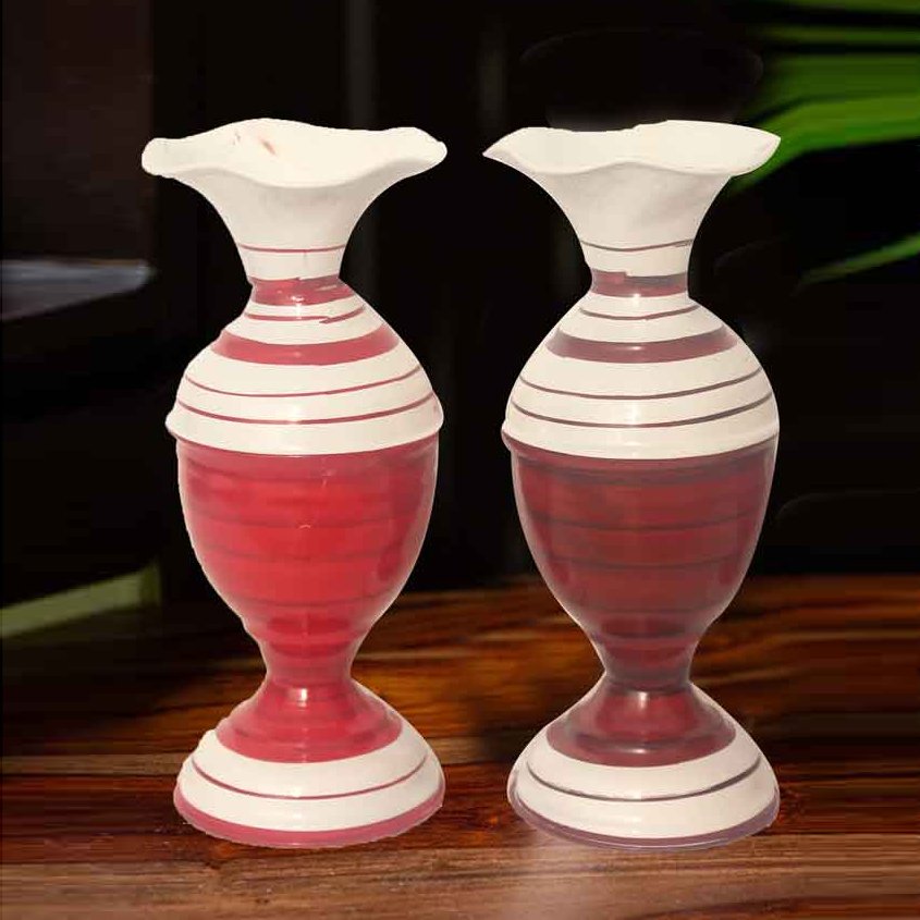 Set of 2 Pcs Flower Pot for gift on function 23 cm G12GX0303M