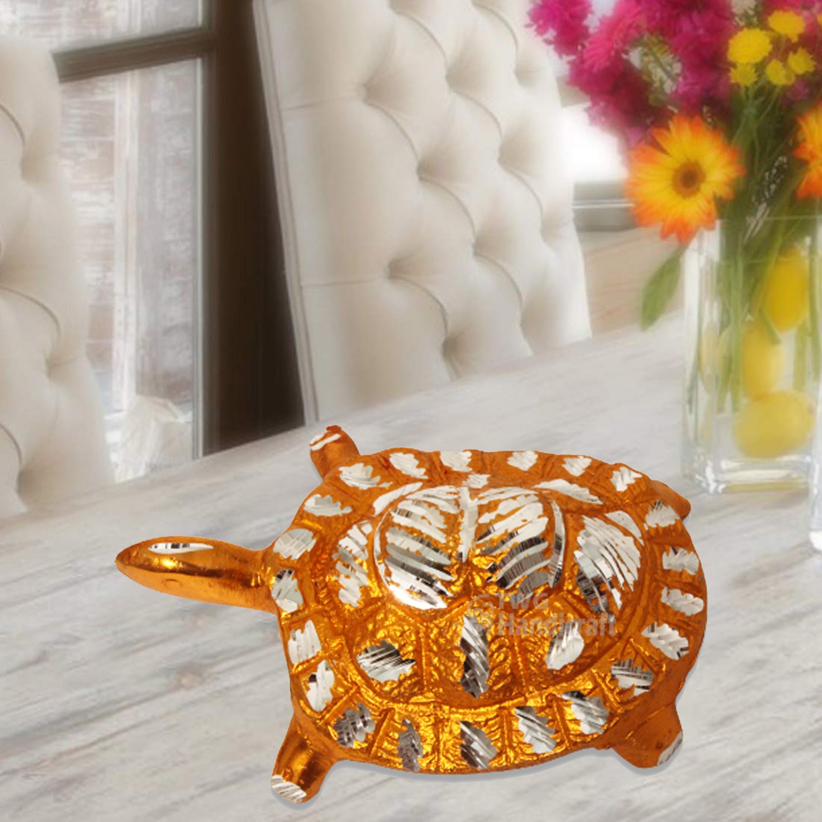 Turtle White Metal Gift Item 6 cm G13GX0066G00XZOS