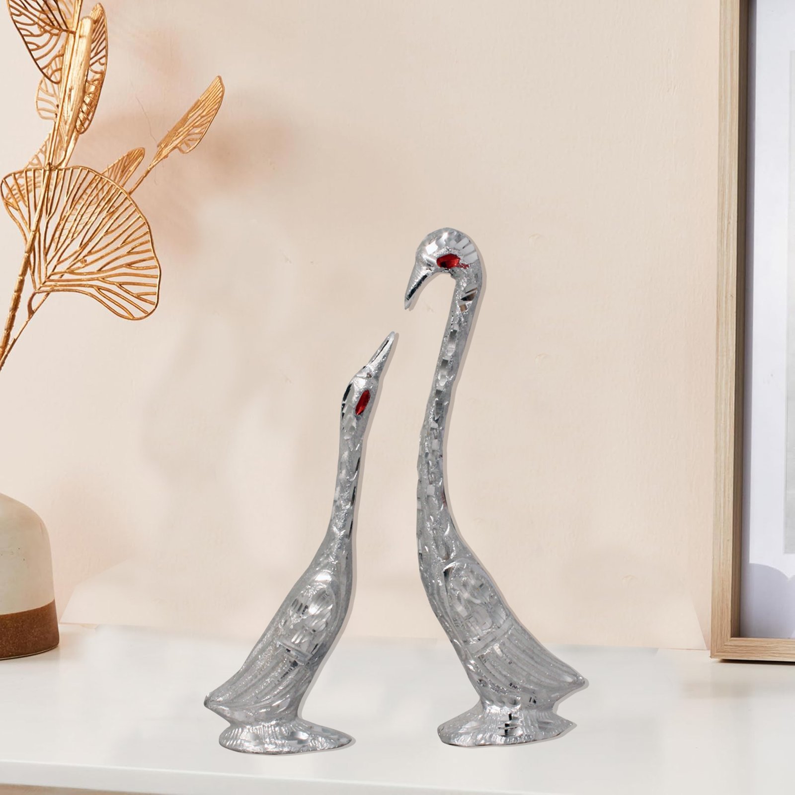 Pair of Swan Aluminium Gift Item 16 cm G13GX0068S000XZPA