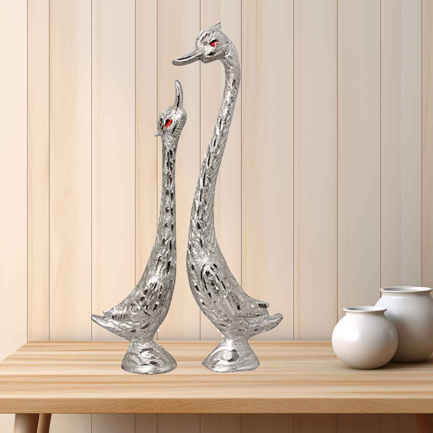 Duck showpiece White metal showpiece 25 cm G13GX0089S000XTAS