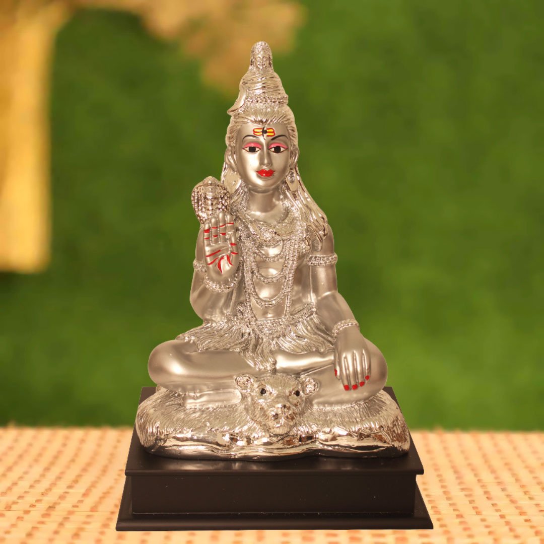 Silver Plated Shiv return gift items for birthday 34 cm G23GX0112S