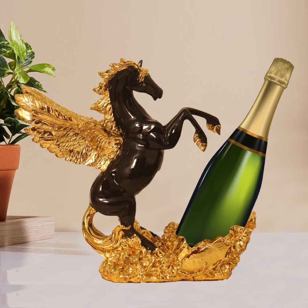 Gold Plated Horse Animal showpiece for living room decoration 32 cm G23GX0145K