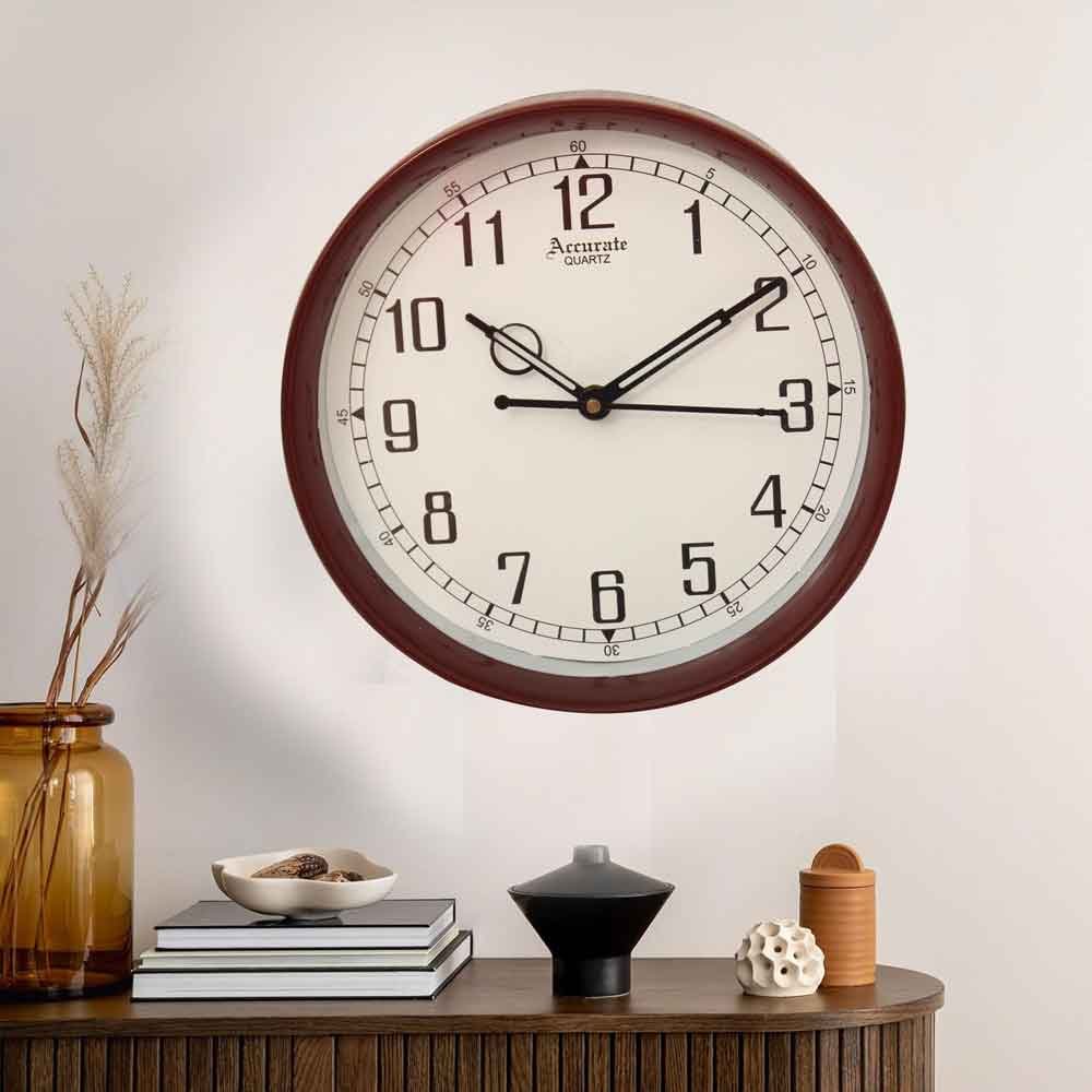 Decorative Round Wall clock for living room decoration 22.5 cm G26GX0100D
