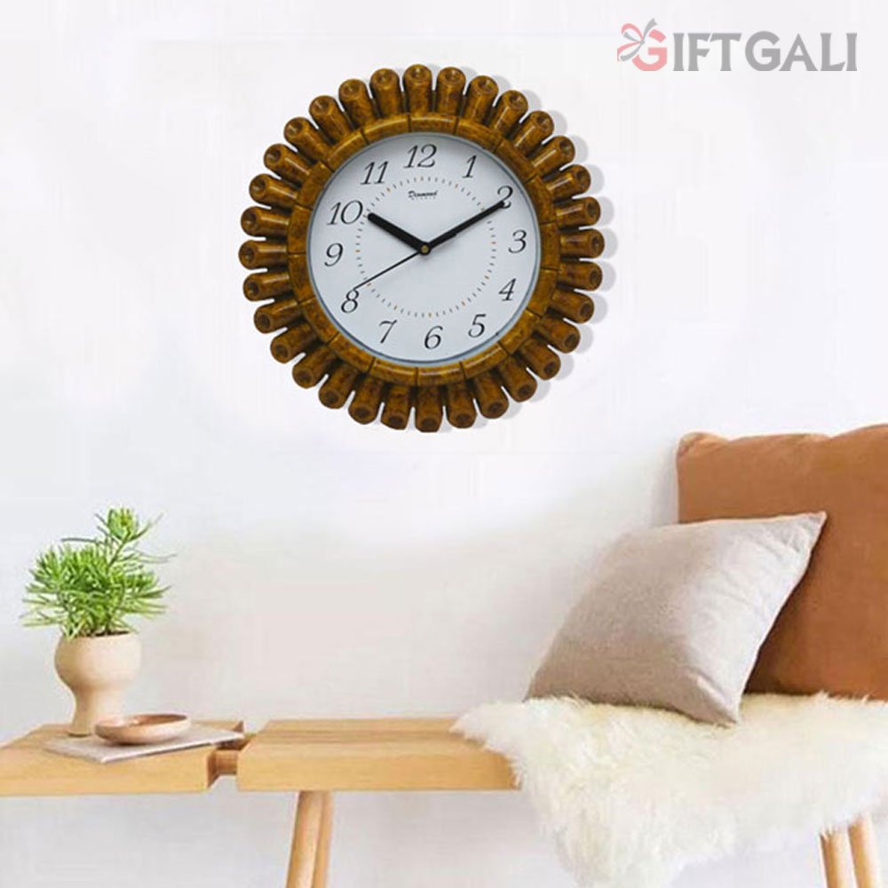 Bamboo Wall Hanging Clock Gift for wall decoration 27 cm G26GX0117Y