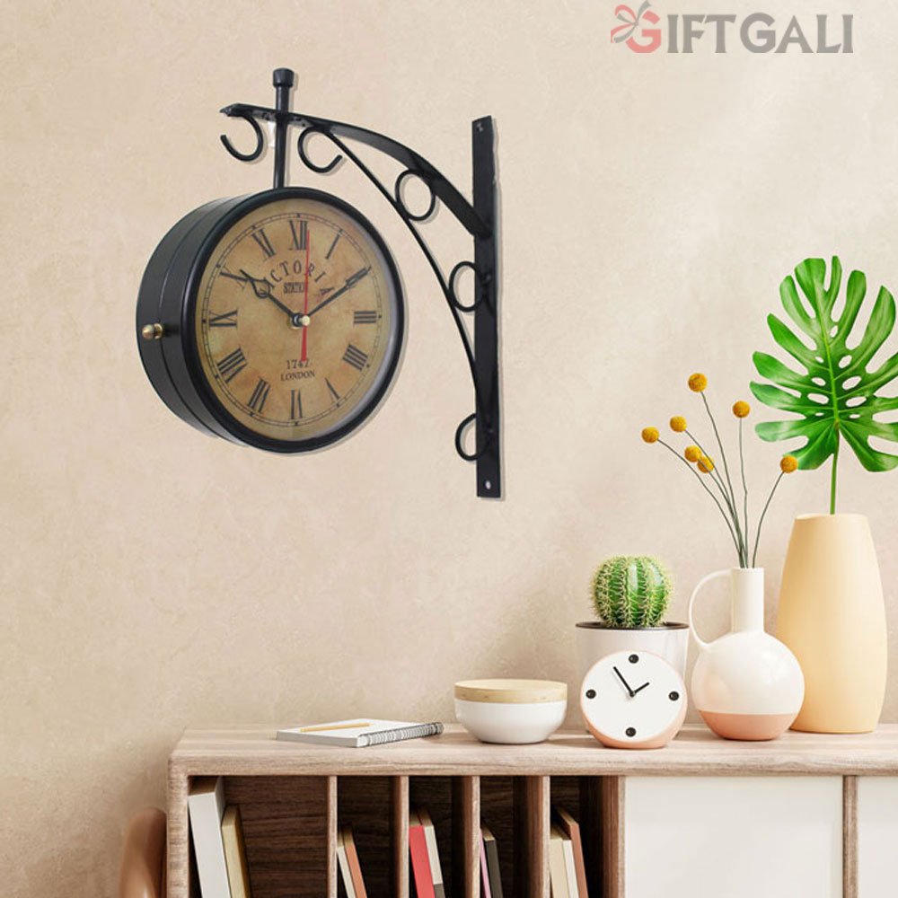 Double Sided Analog Wall clock for gift and decoration 30 cm G26GX0123K