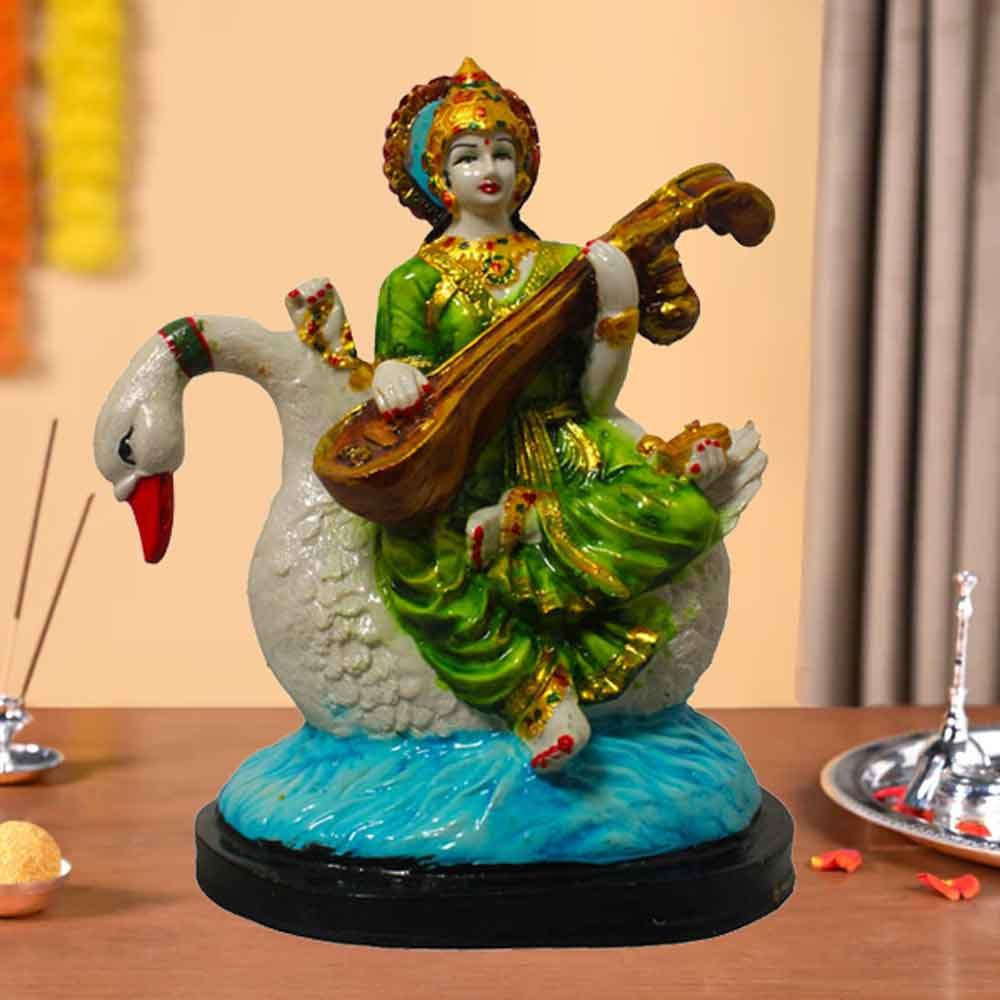Goddess Saraswati? Decorative Statue for decoration and Diwali Gift 23 cm G29GX0022H