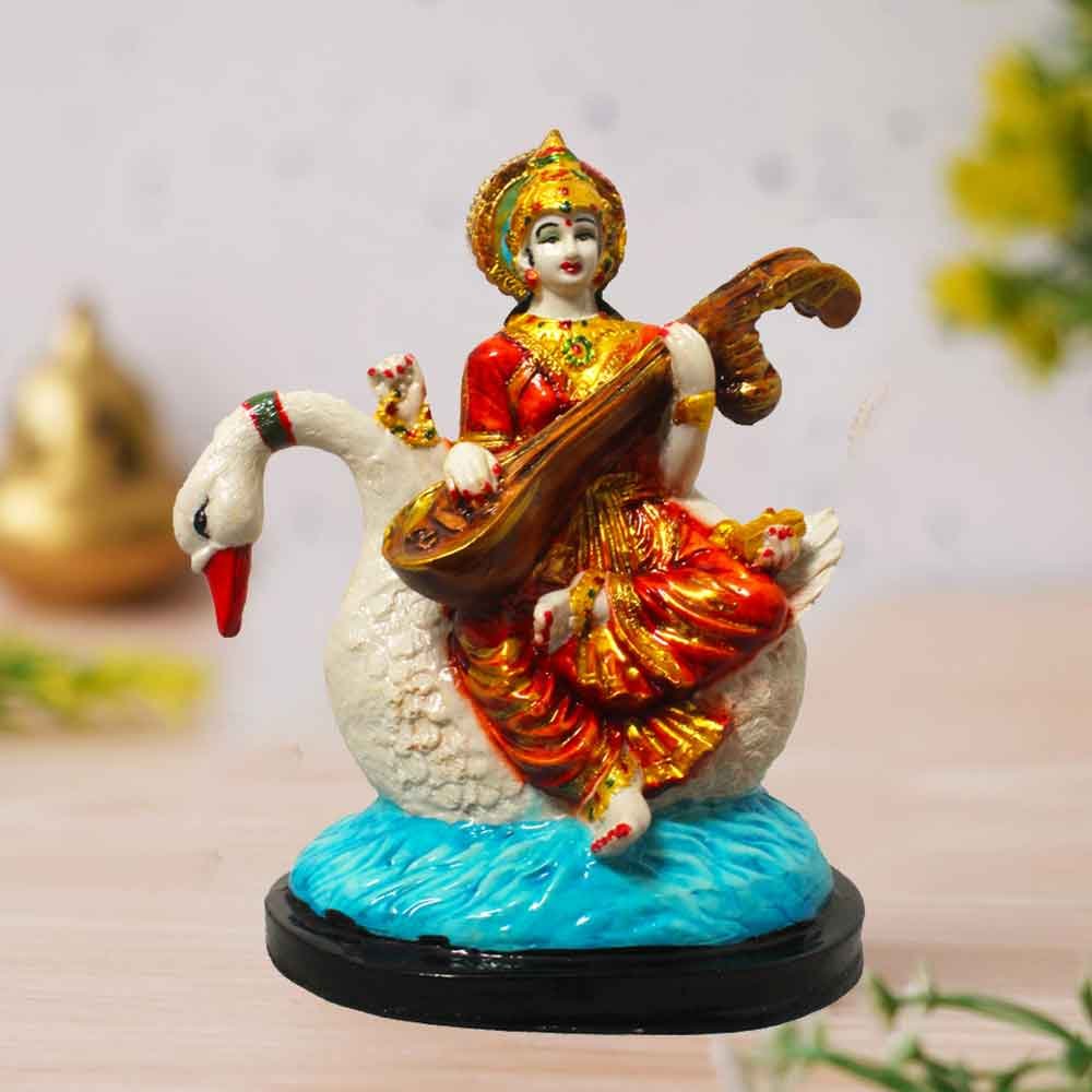 Maa Saraswati Murti for gift on basant panchami 23 cm G29GX0022R