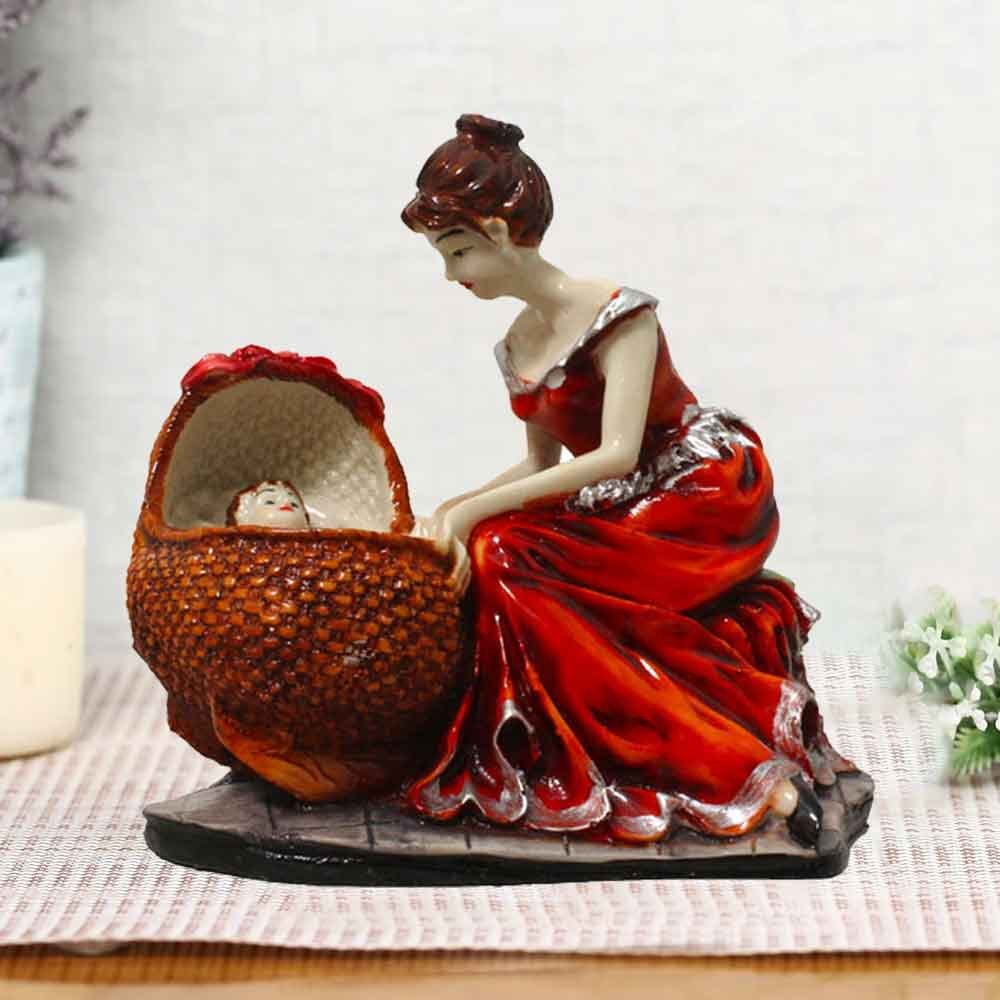 Mother Son Statue Figurine for decoration of living room 16 cm G29GX0032A