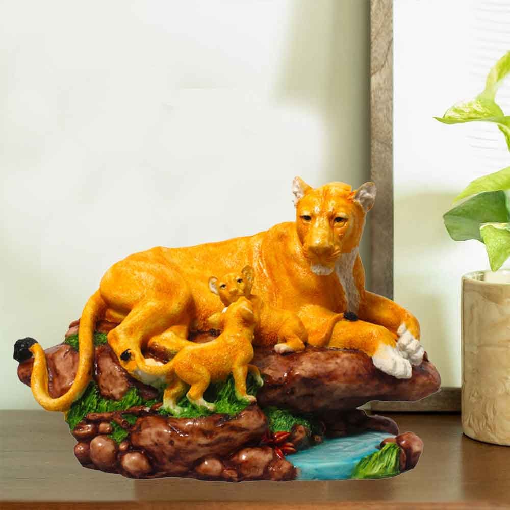 Lion Family Figurine Showpiece for office decoration and gift 19 cm G29GX0033Y