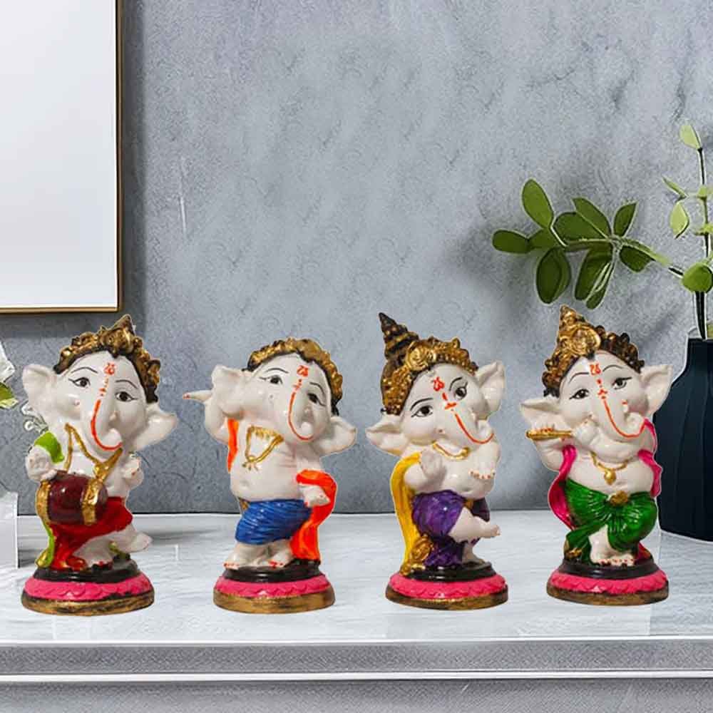 Dancing Ganesha Statue for decoration of tv unit 15 cm G30GX0174W
