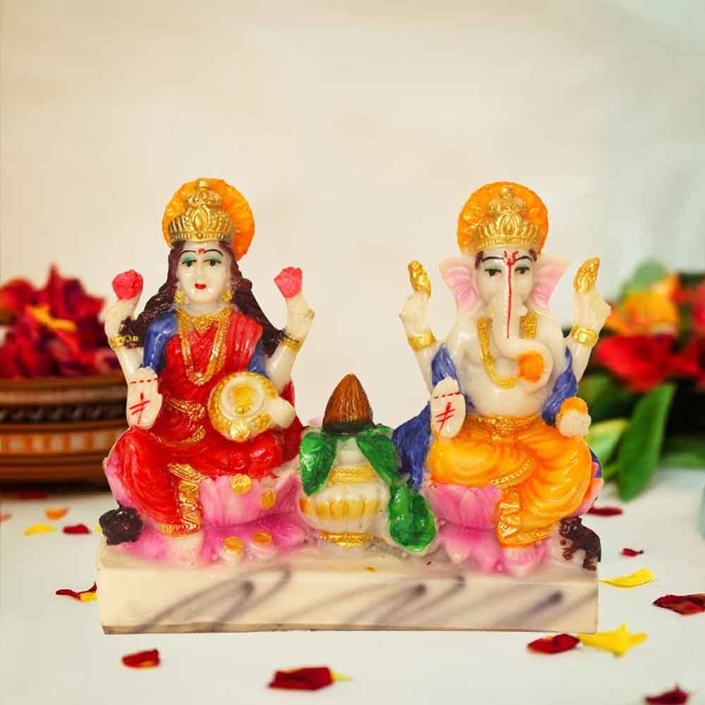 Lord Laxmi Ganesha figures for diwali gift 13 cm G30GX0219M