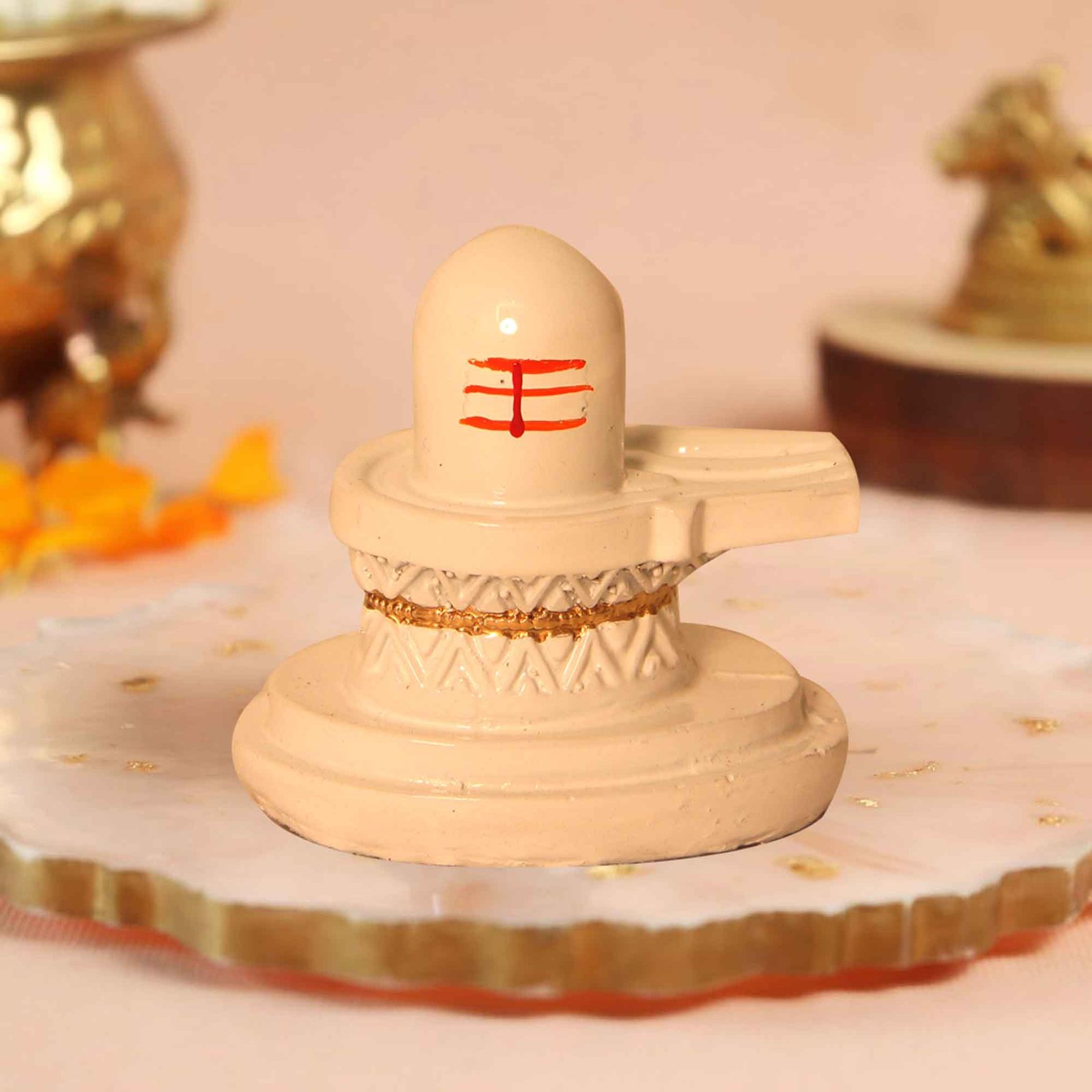Shivling Statue idol for car dashboard 6 cm G30GX0240W