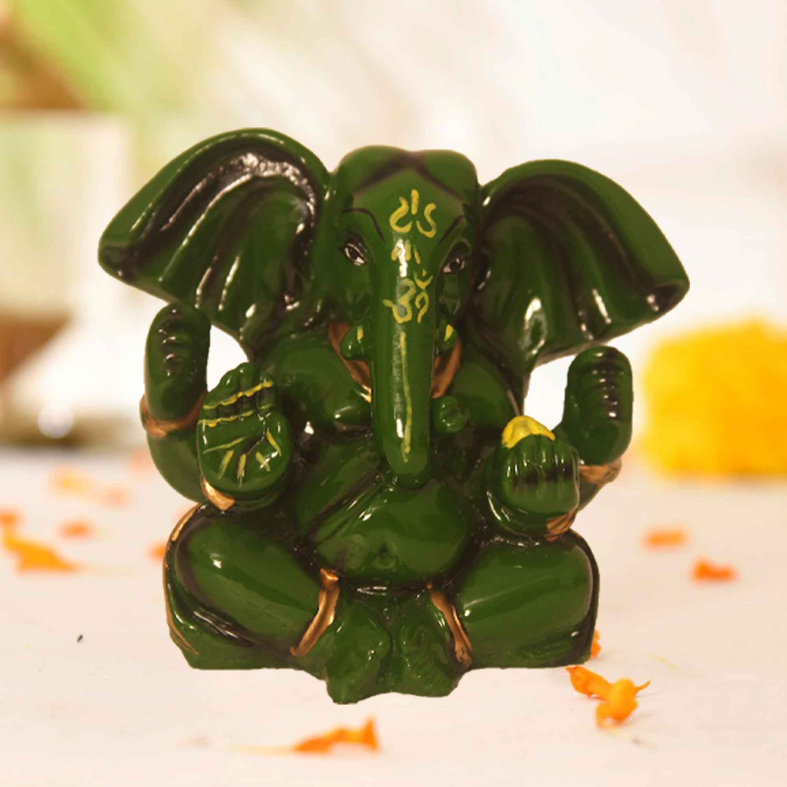 Lord Ganesha Statue for durga puja and mandir decoration 7 cm G30GX0262H