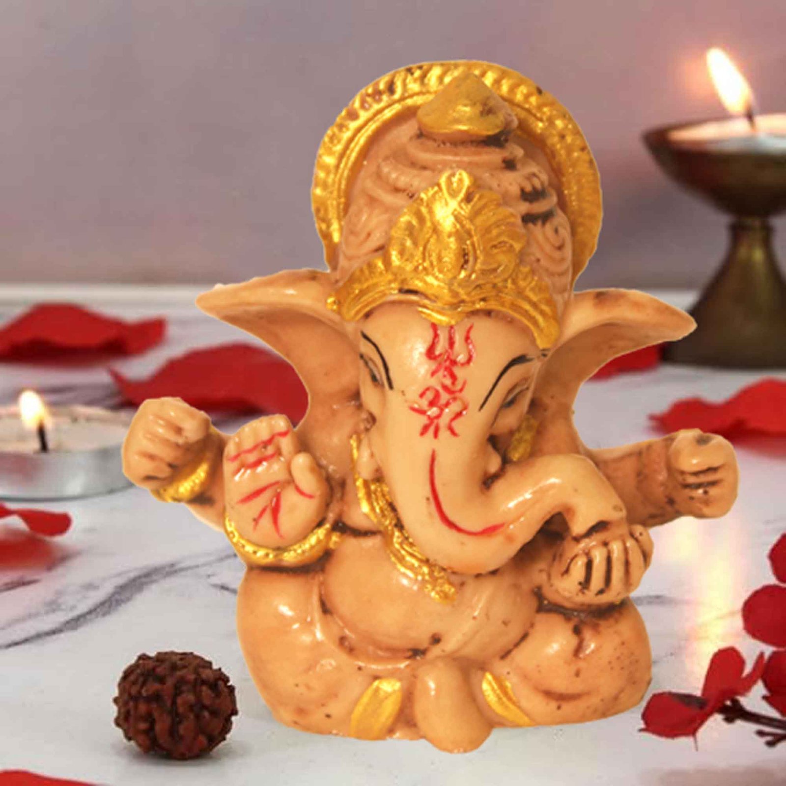 Car Dashboard Ganesh idol for ganesh chaturthi 6 cm G30GX0266I