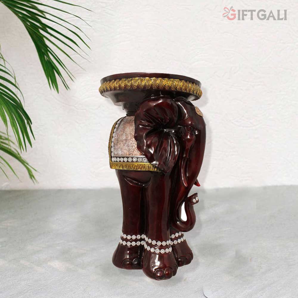 Elephant Figurine Carner Table Showpiece for office decoration 61 cm G33GX0084A000TTSS