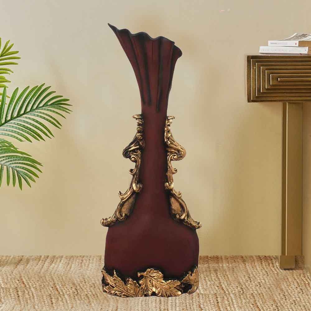 Royal Look Flower Vase Decorative Showpiece artifacts for gift for living room 64 cm G33GX0085A000XESS