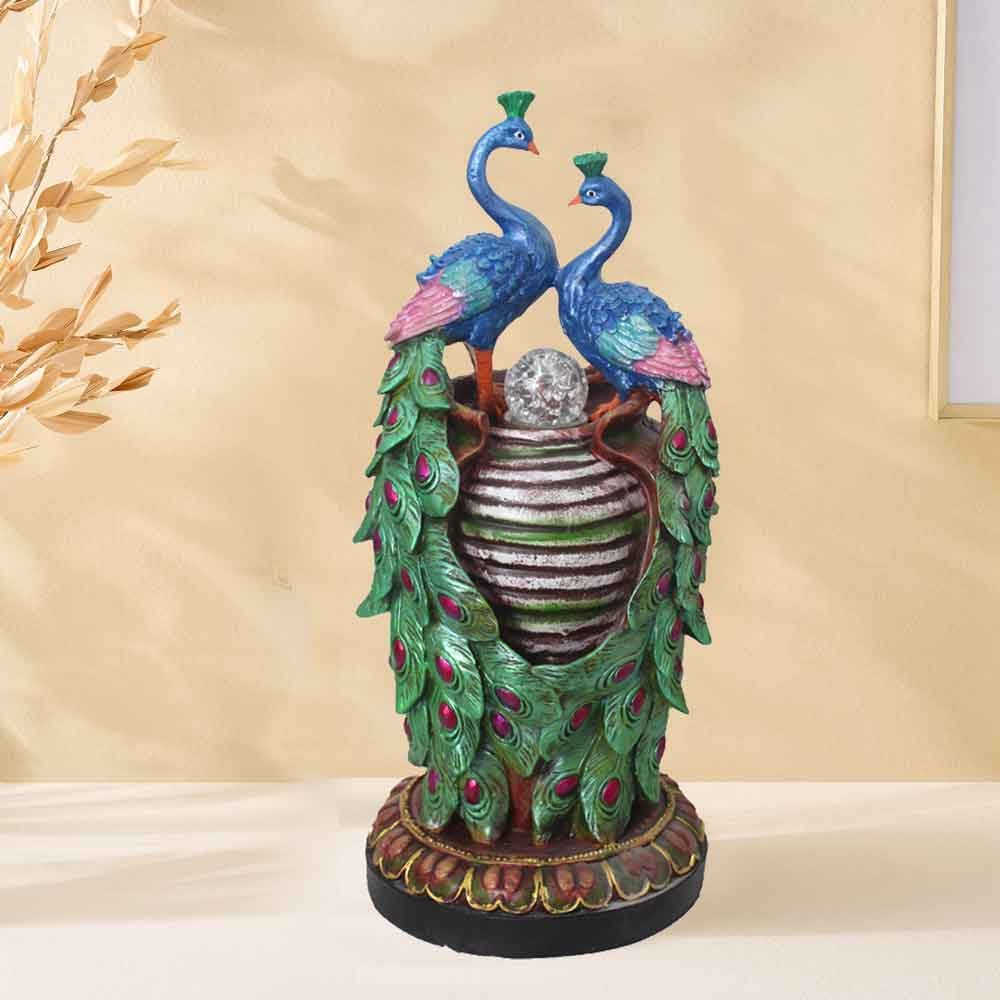 Peacock Indoor Fountain for office table decoration 47 cm G33GX0126M