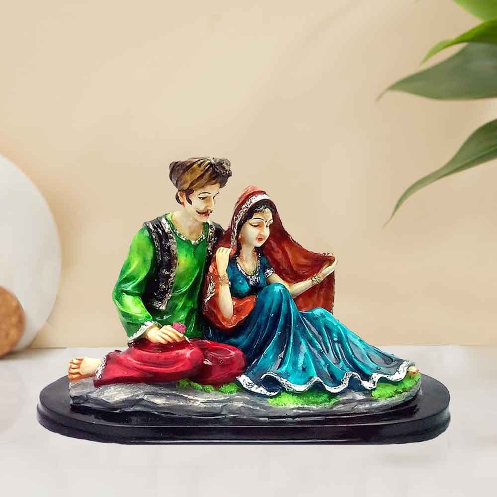 Rajasthani Couple Statue showpiece for return gift 20 cm G34GX0081M000XHPS