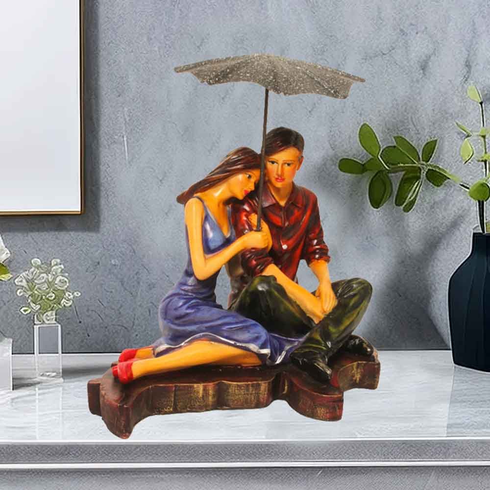 Sitting Couple Statue for gifting on valentine day 19 cm G36GX0024N