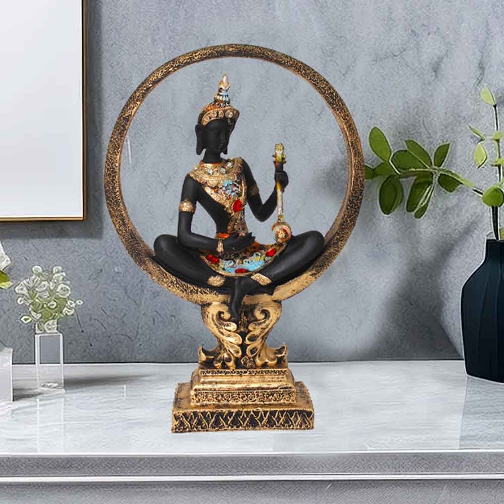 Artistic Musical Buddha Showpiece for living room and return gift 38 cm G37GX0137K