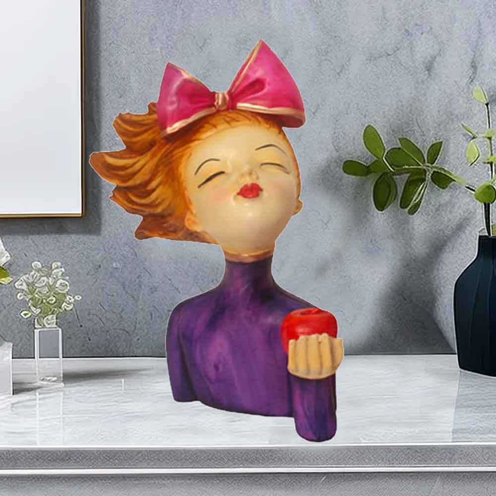 Home Decor Lady statue for decoration 24 cm G37GX0163J