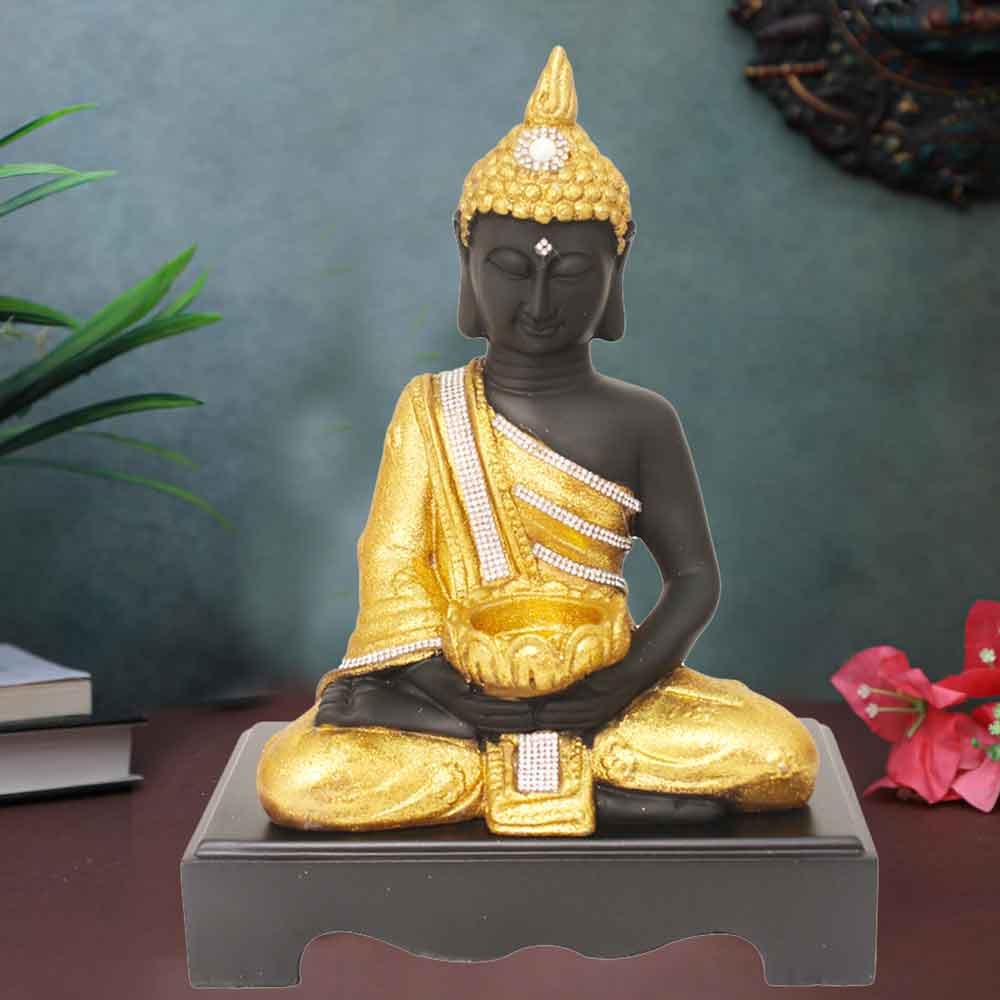 Meditating Buddha for budh purnima and living room 32 cm G39GX0177K