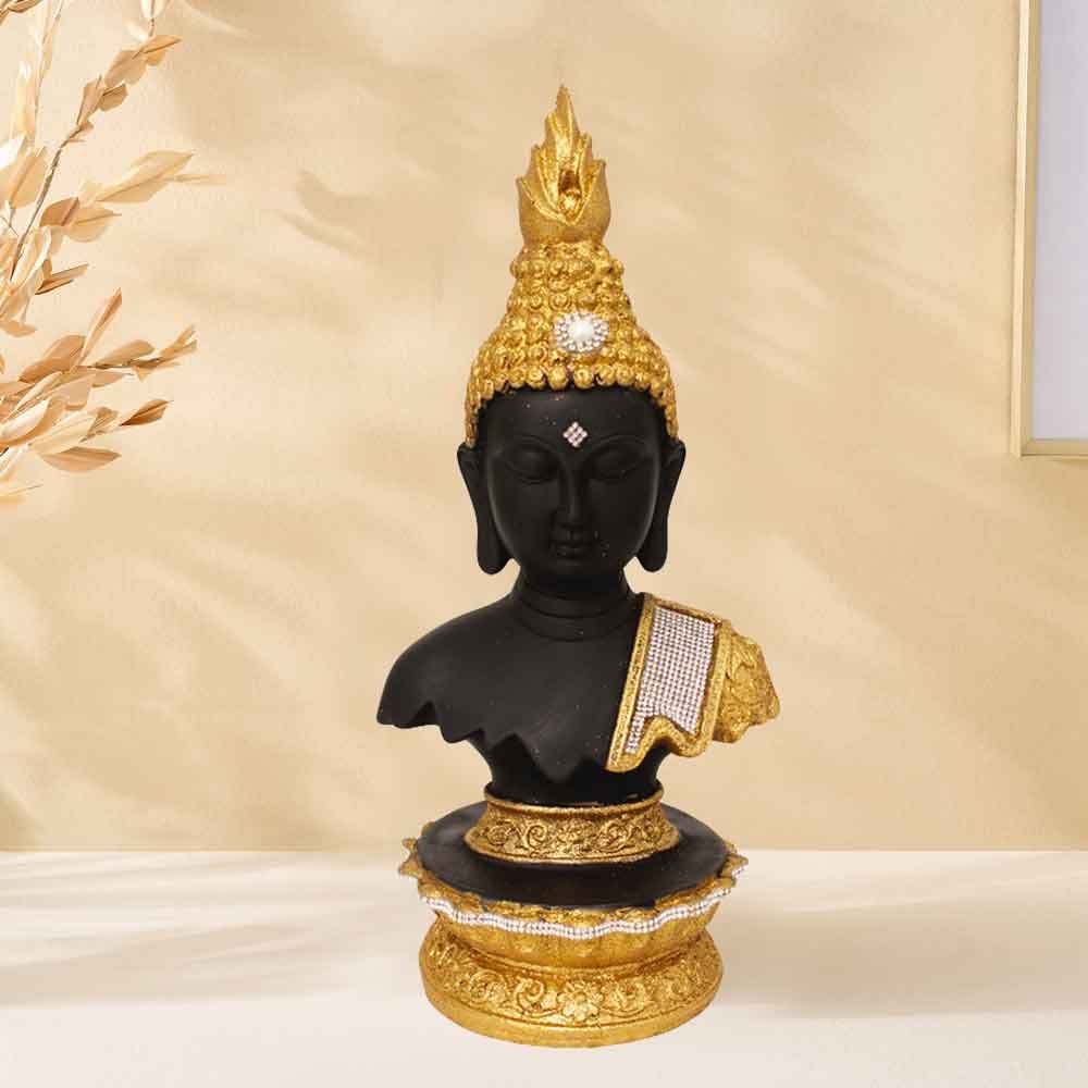 Buddha bust idol for gifting on budh purnima 34 cm G39GX0186K