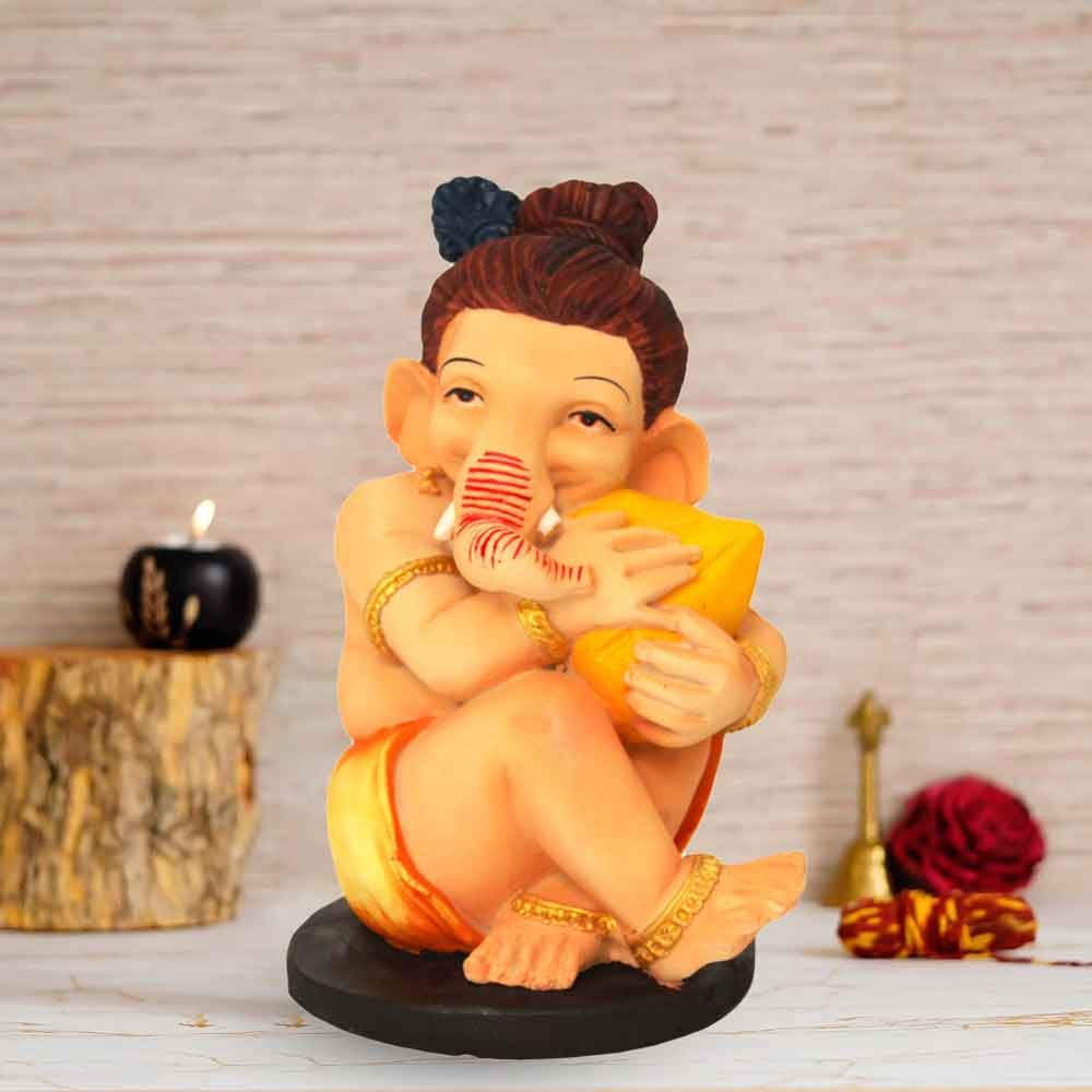 Shivling Ganesha for pooja room and decoration 24 cm G40GX0056I