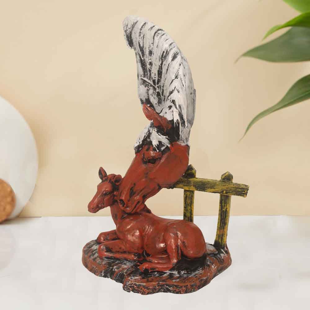 Decorative Horse Statue figurine for table decoration 18 cm G40GX0084A