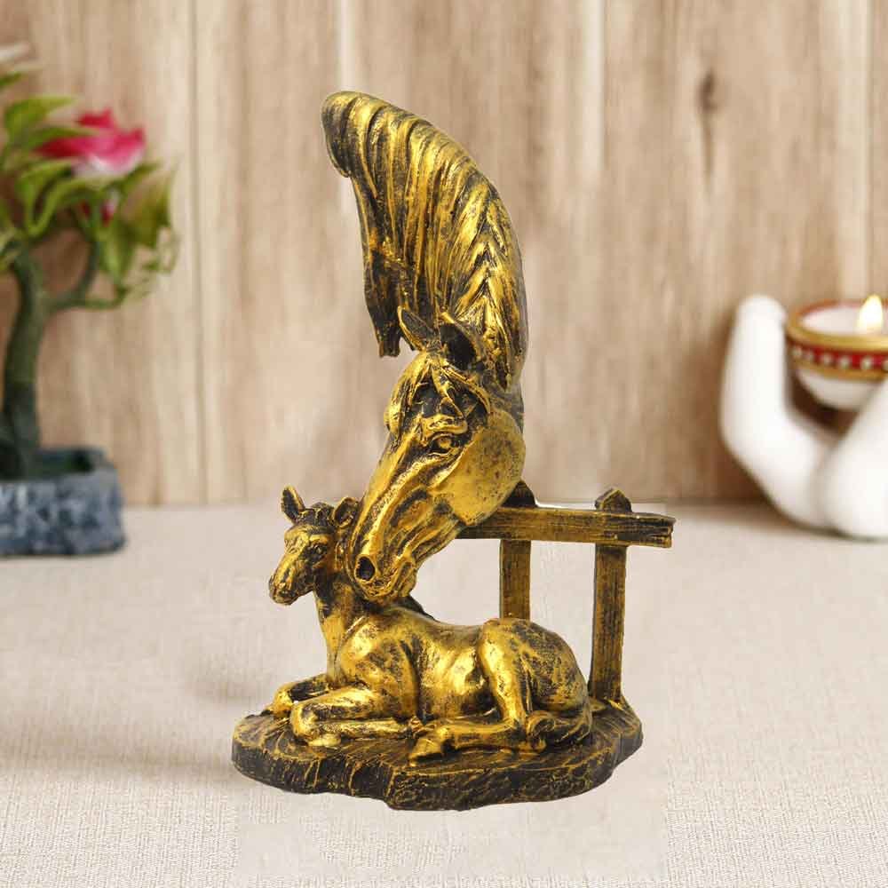 Horse Statue Showpiece Figurine for table decoration 18 cm G40GX0084G