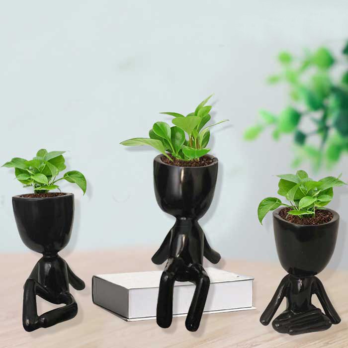 Yoga Planter Decorative Item for home decoration 12 cm G42GX0066K