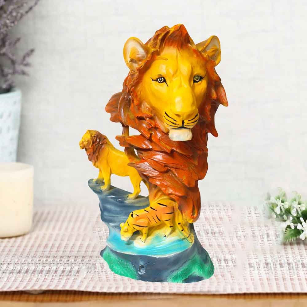 Lion Statue Decorative Figurine for tv unit and table 30 cm G43GX0014M