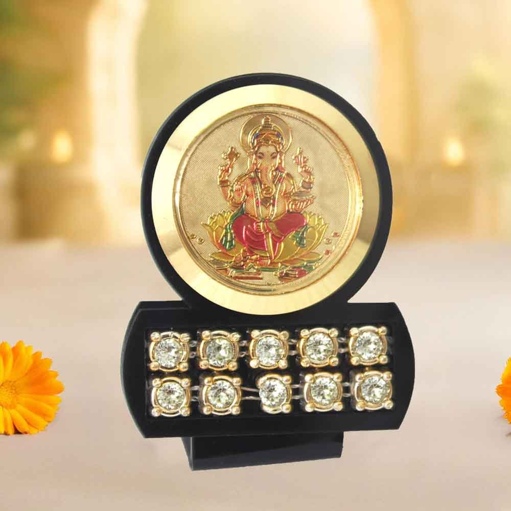 Ganesha Car Dashboard Idol for gift on ganesh chaturthi 7 cm G44GX0020K