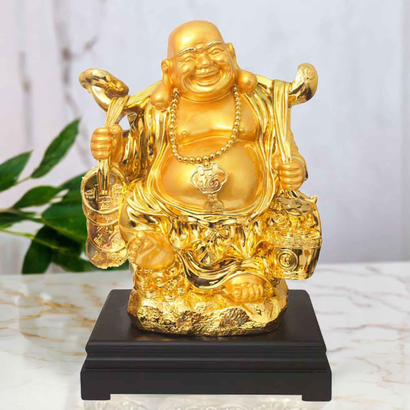 Gold Plated Happy Buddha figures for Mother Day Gift 59 cm G50GX0004Y000HAPA
