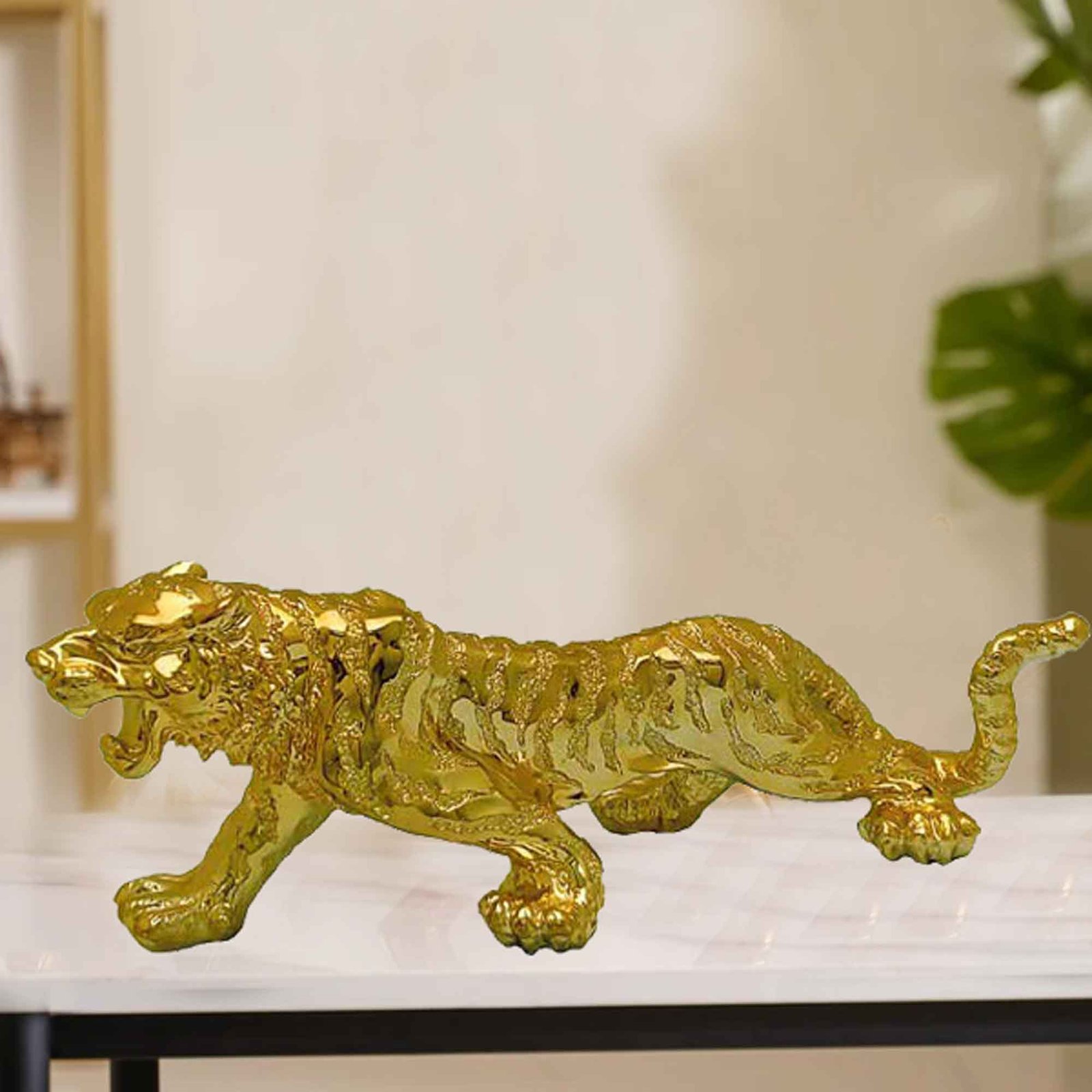 Gold Plated Tiger artifacts for living room and New Year Gift 29 cm G50GX0008G000HRSS