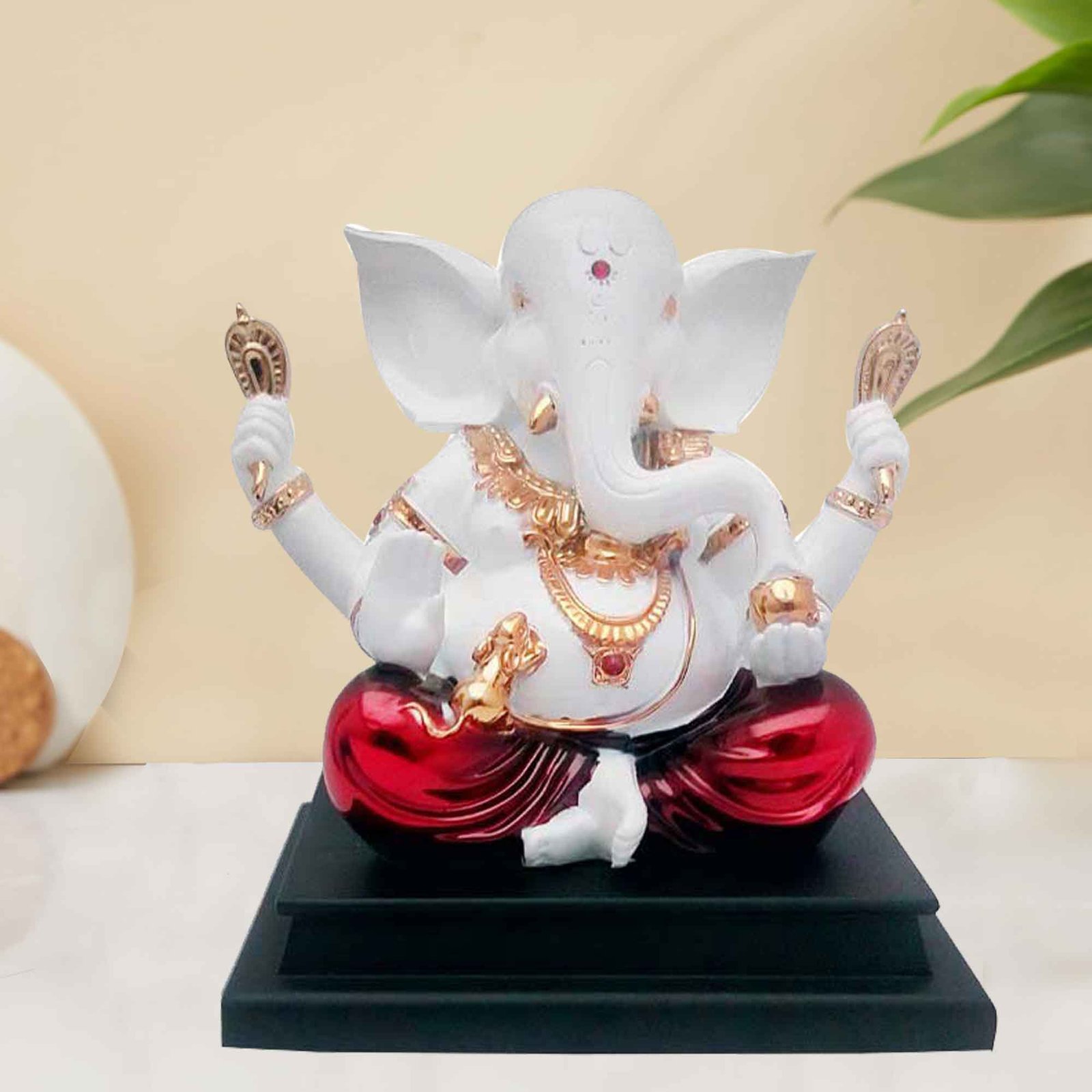 Gold Plated Lord Ganesha showpiece Gift for Ganesh Chaturthi 20 cm G50GX0011R000XPAS