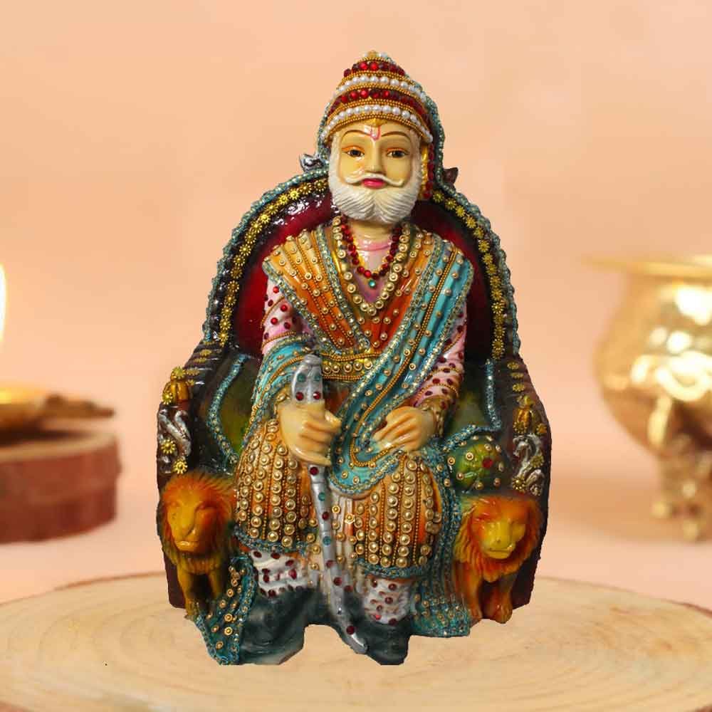 Maharaj Agrasen ji Idol Showpiece for office decoration 33 cm G51GX0146M000XAAS