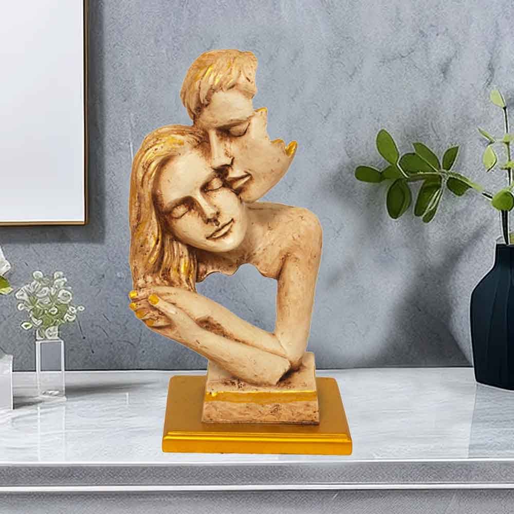 Modern Couple Art Face Statue for table decoration 29 cm G51GX0182I