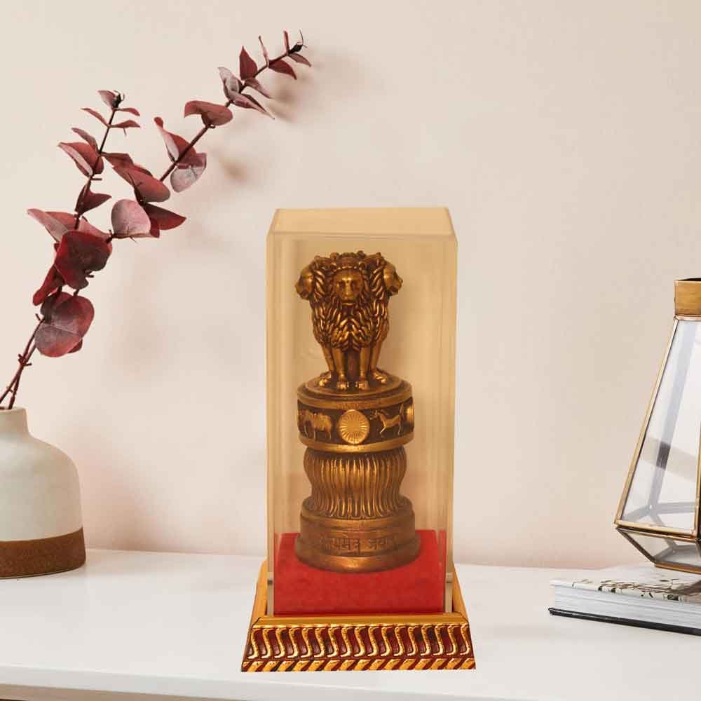 Ashok Stambh Showpiece for corporate gift 18 cm G57GX1820BBAMX