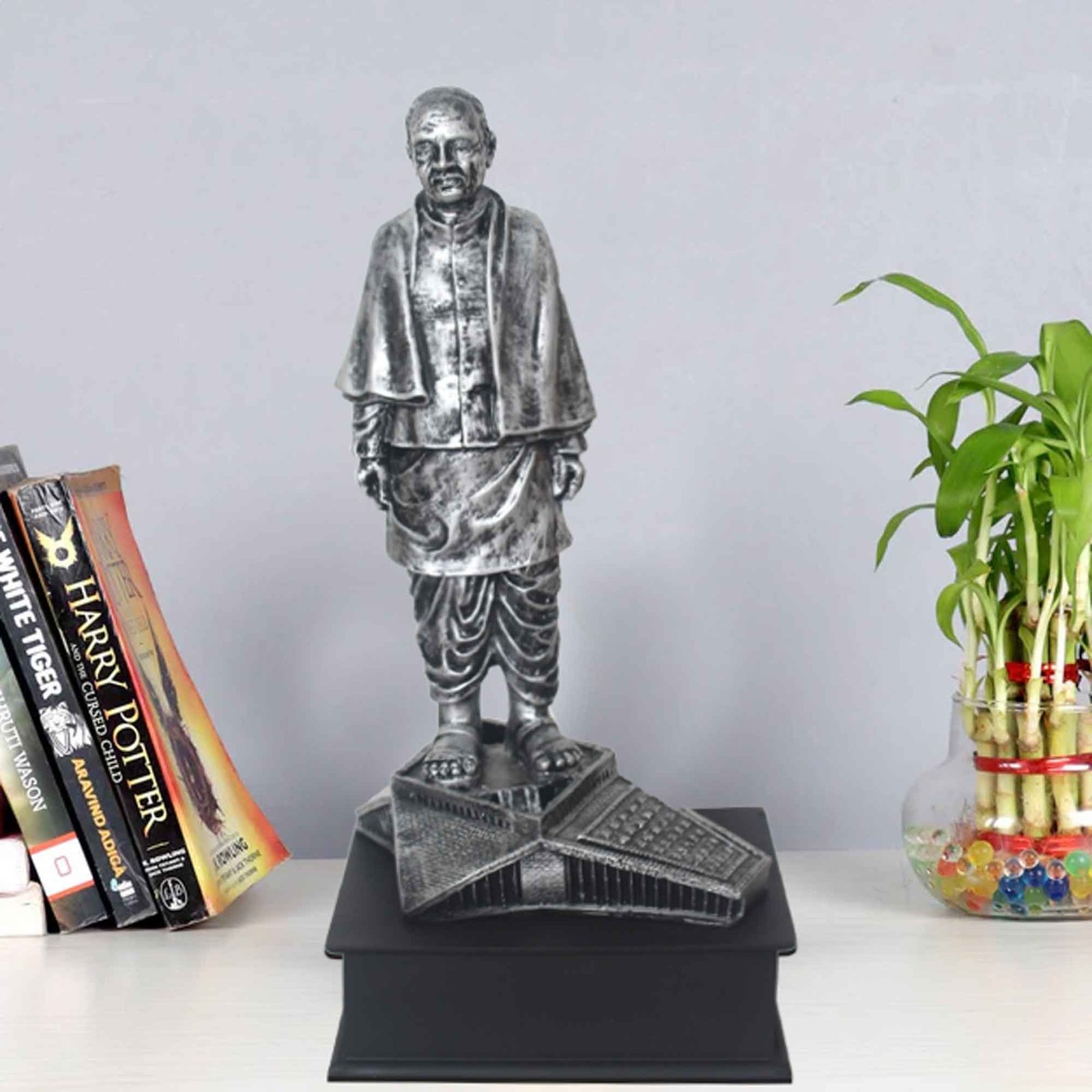 Sardar Patel showpiece for gift Antique Finish with Wooden Base 38 cm G57GW1171SSAGX
