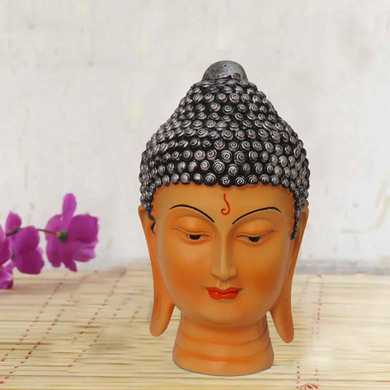 Tabletop Gautam Buddha Face gift items for marriage Matte Finish 25 cm G57GX1060VSLMX
