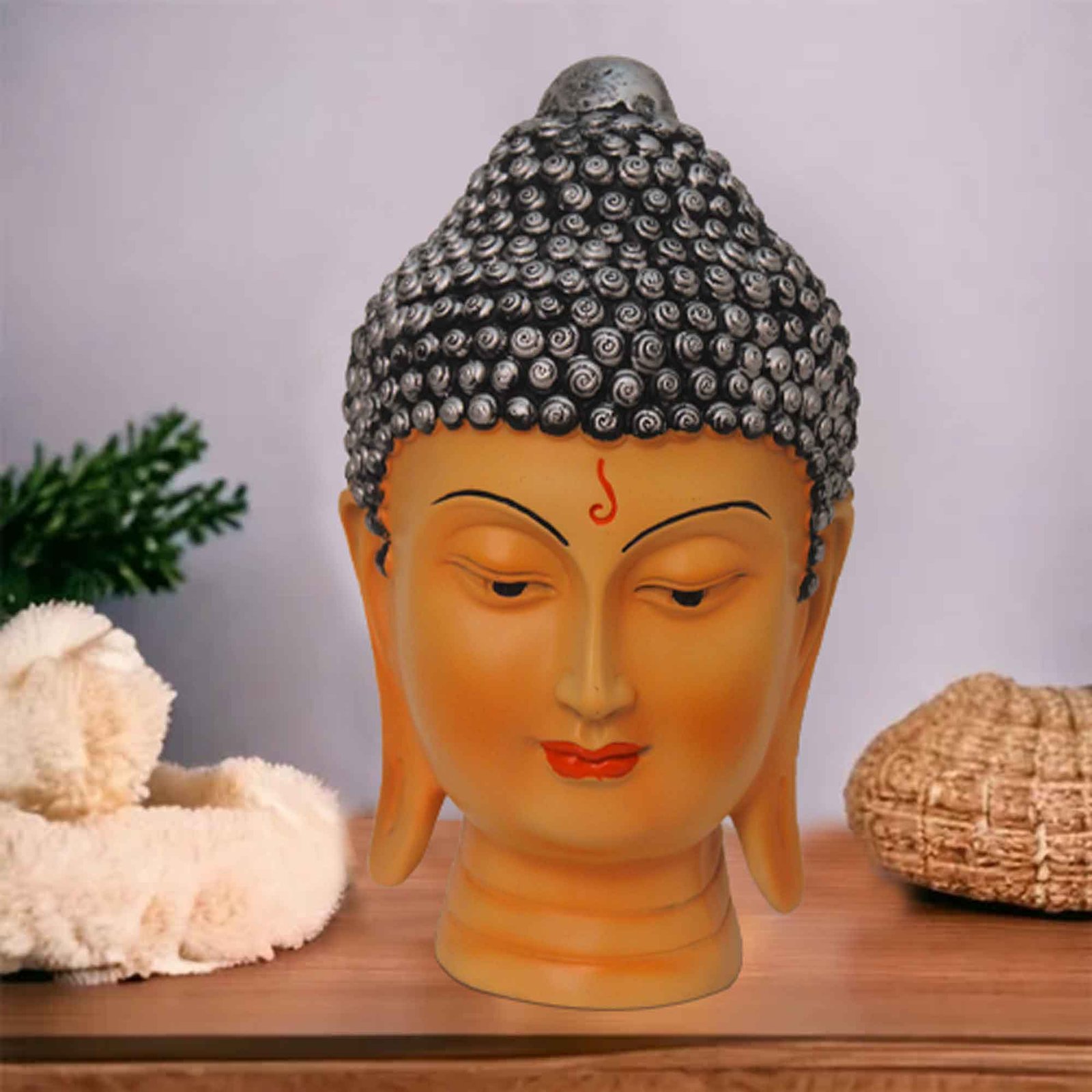 Polyresin Buddha Face miniature gifts Matte Finish 30 cm G57GX1061VSLMX